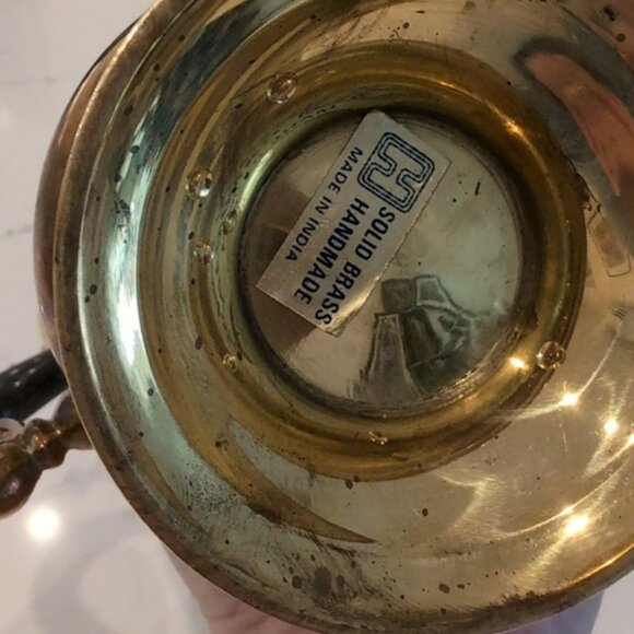 Vintage Solid Brass India Handmade Bohemian Asian Gypsy Dispenser Teapot - Picture 6 of 6